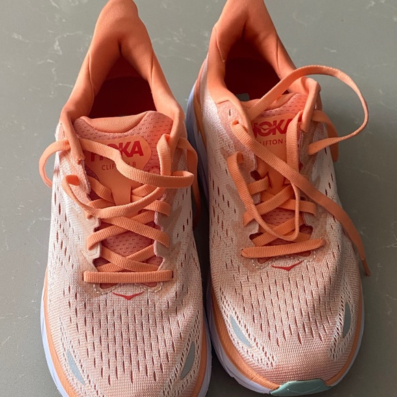 Hoka Women's Peach Athletic Shoes - Picture 2 of 4